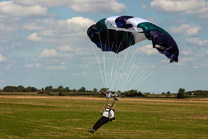 skydiving, sport, extreme sports, parachutist, competition