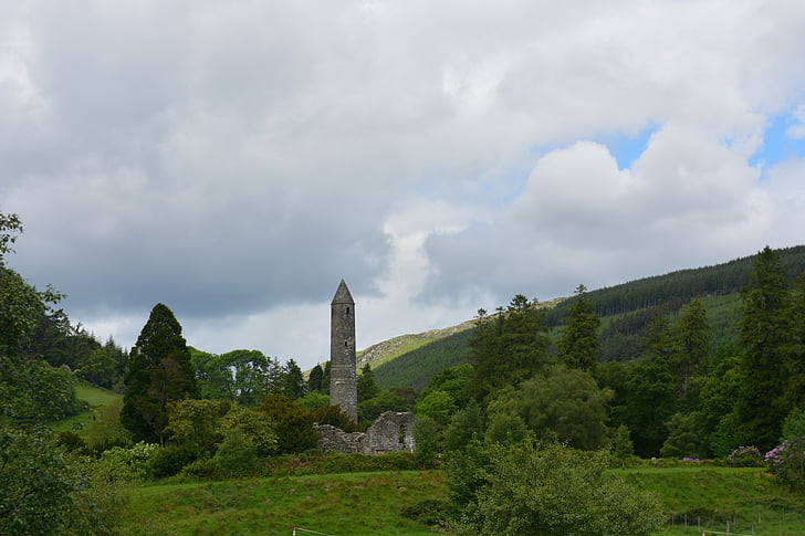 Glendalough, kostol, stredovek, Írsko