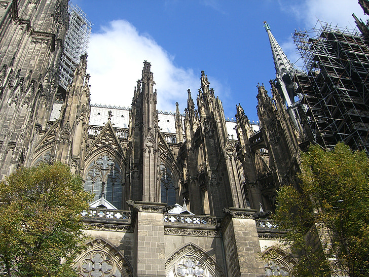 Cologne, Dom, fasad, Kastil Cologne, Landmark, tempat-tempat menarik, Monumen