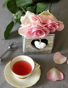 релаксація, чай, Троянда, свято, напій, Teacup, відпочинок