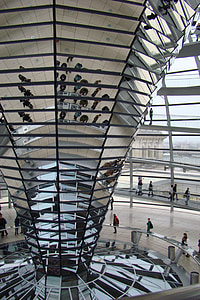 Berlin, édifices gouvernementaux, dôme en verre