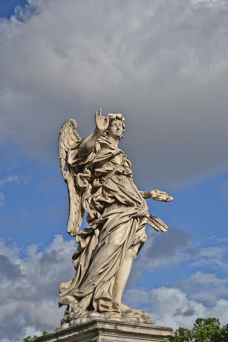 Statua, Roma, scultura, Italia, posto famoso, architettura, Monumento