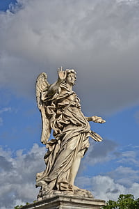 estatua de, Roma, escultura, Italia, lugar famoso, arquitectura, Monumento