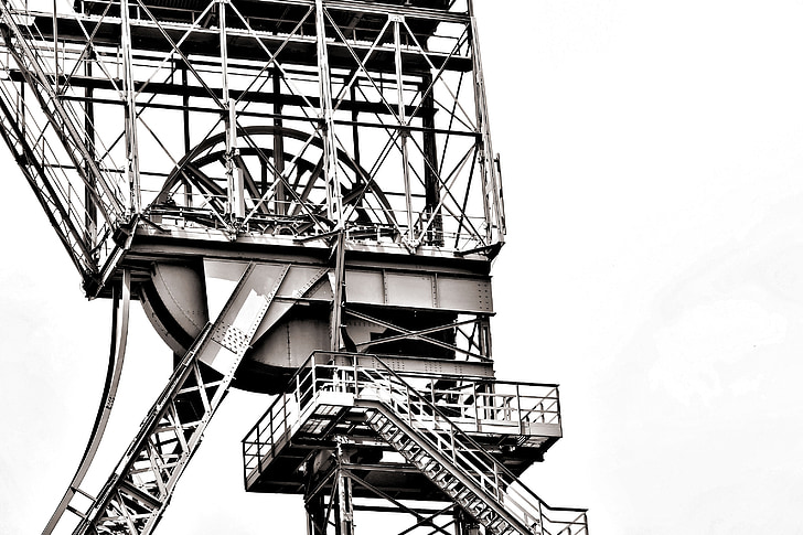 bill, mining, industrial heritage, ruhr area, industry, headframe, carbon