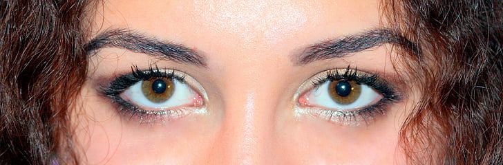 rjave oči, Iris, gen, barvanje, lepota