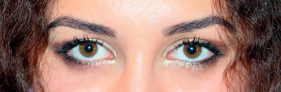 brūnas acis, irisa, Gene, krāsošana, skaistumu