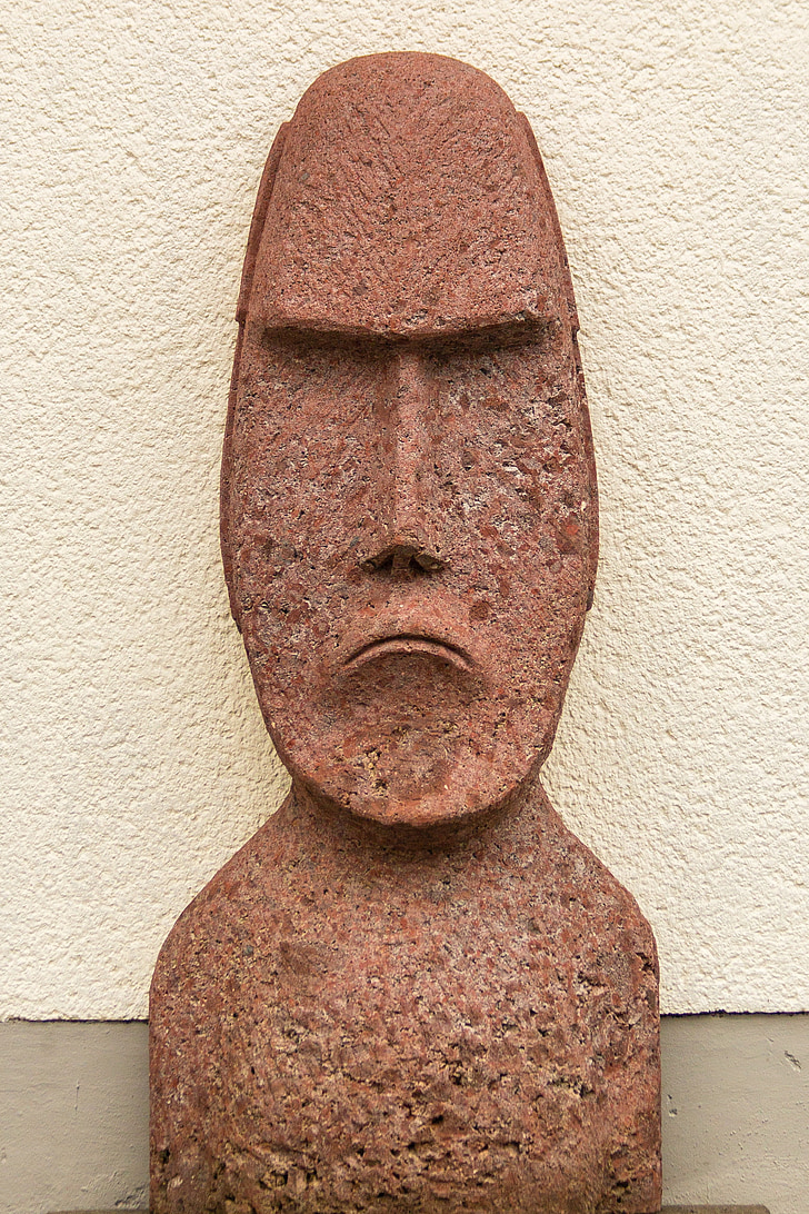 Moai, skulptur, Head plast, Påskön, Rock, Figur, huvud