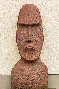 Moai, sochařství, Plastové hlavy, Velikonoční ostrov, Rock, obrázek, hlava