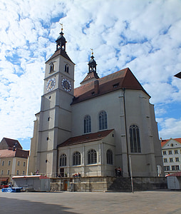 Regensburg, templom, Németország, Bajorország, Kelet-Bajorország, protestáns