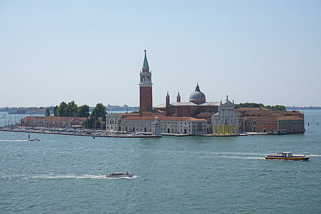 Veneza, Torre, arquitetura, água, lugar famoso, Veneza - Itália