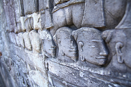 tempelj, Freska, Kambodža, Angkor wat, relikvije, ruševine, Festival
