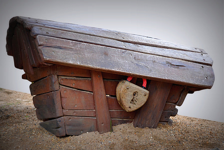 coffin, treasury, lock, sand, my love, wooden box, keyhole