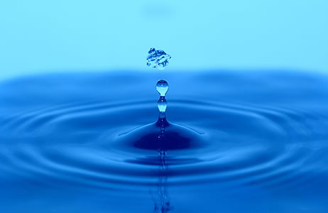 air, biru, salah satu jenis, drop, cairan, alam, percikan