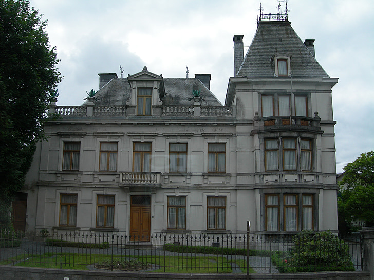gamle, hus, bygning, victorianske, hjem, Belgien, victorianere