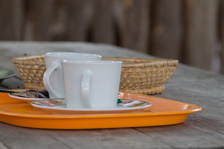 茶碗, マグカップ, コーヒー, リラクゼーション, 一杯のコーヒー, カップ, テーブル