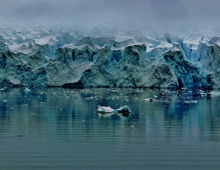 Ανταρκτική, παγετώνας, στη θάλασσα, Ωκεανός, νερό, Χειμώνας, χιόνι