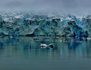 antarctica, glacier, sea, ocean, water, winter, snow