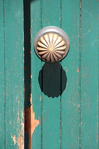 deurknop, schaduw, Mint, goud