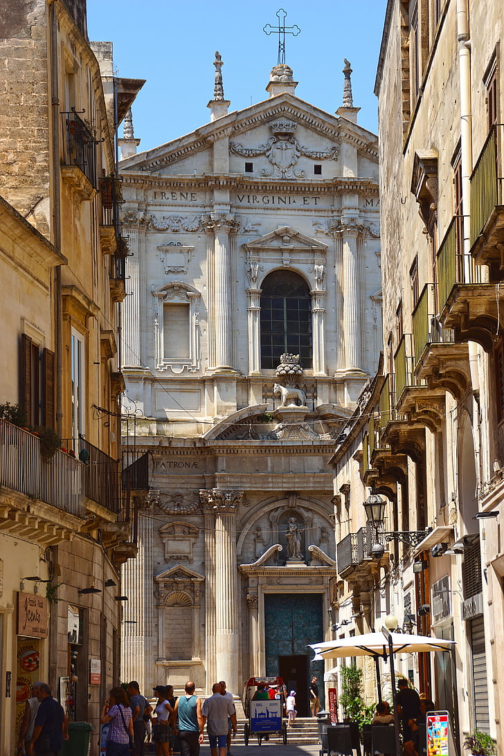 Italija, mesto, arhitektura, mestne krajine, Lecce, stavbe, okrožje