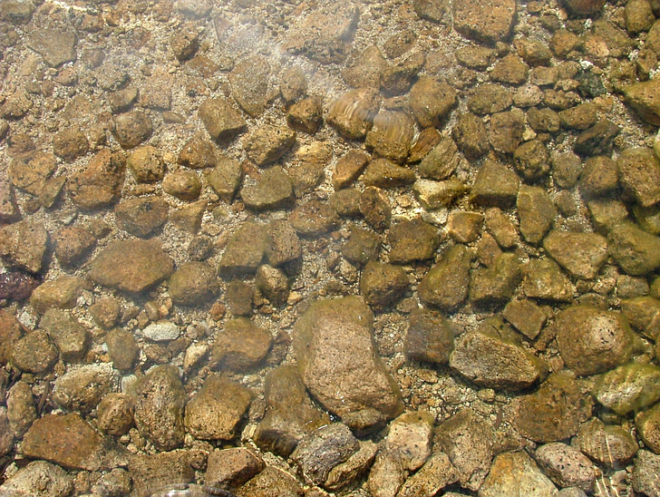 clean, water, reflection, stones, pure