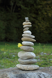 stone tower, stones, balance, stacked