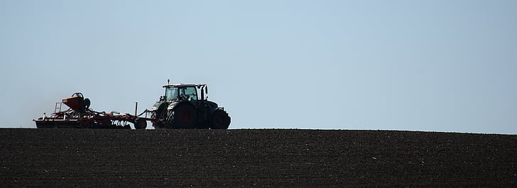 traktor, landbrug, Mark