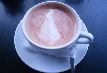 kávé, cappuccino, Relax