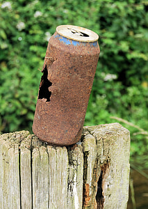 can, rusty, drinks, old, metal, pollution, empty