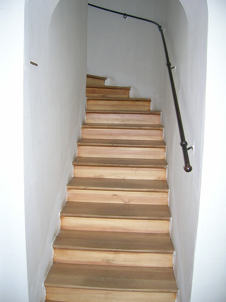 escaliers, montée, peu à peu, escalier, escalier pas