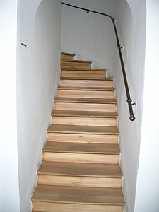 lépcsők, emelkedése, fokozatosan, lépcső, lépcsőfok