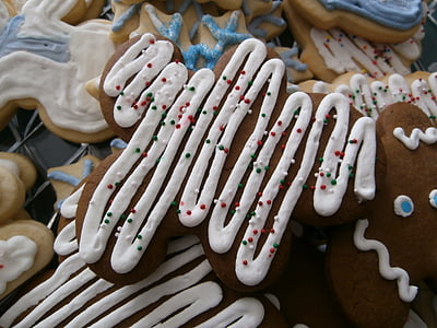cookies, icing, holiday, gingerbread, biscuit, homemade, traditional