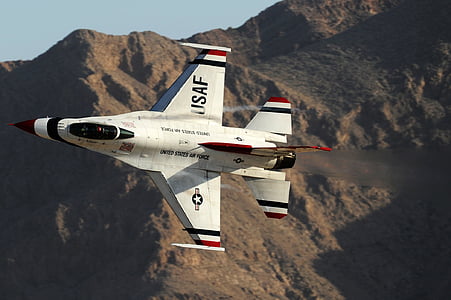 légi show, Thunderbird, pontosság, katonai, repülőgép, Jet, sík