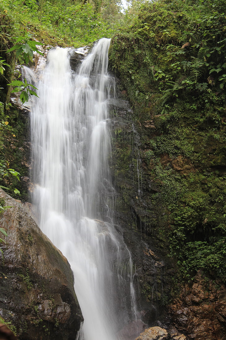 waterfall, costa rica, holiday, rainforest, central america, jungle, tropical