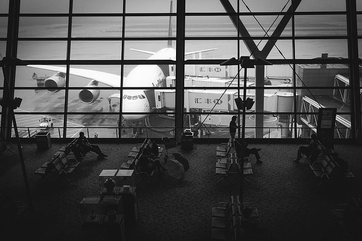 avion, aéroport le plus pratique, architecture, bâtiment, entreprise, chaise, meubles