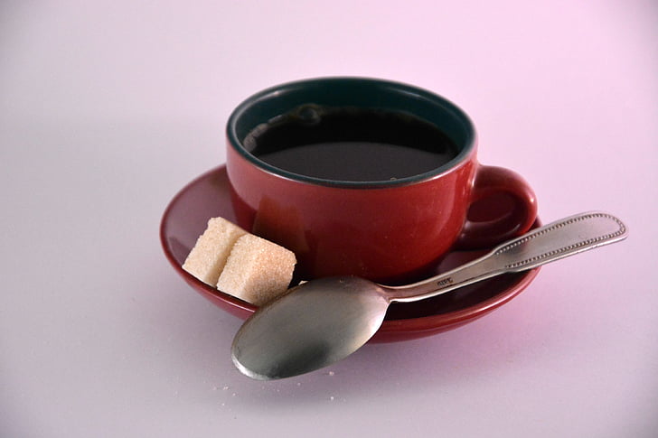 kavos, puodelis, espreso kavos, pusryčiai, kavos šaukštelis, kavos puodelis, biuras
