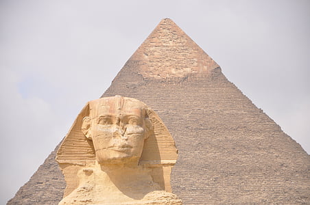 egypt, sphinx, pyramid, cairo, giving, monument, ancient