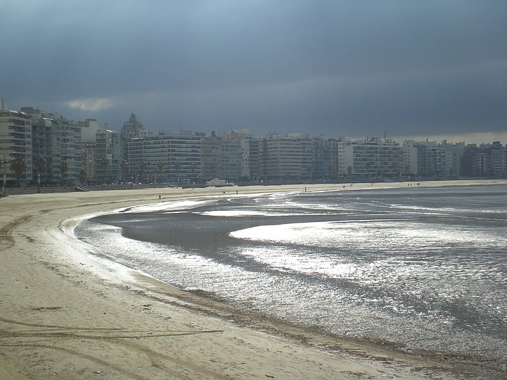 Rambla, strand, Montevideo, Uruguay