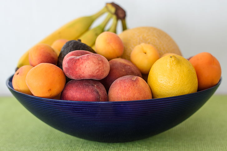 trái cây tô, giỏ trái cây, trái cây, vitamin, thực phẩm, Frisch, vẫn còn sống