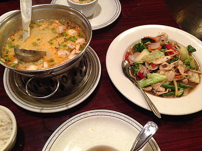 thajské potraviny, oběd, Thajština, Kuchyně, vynikající, zdravé, Restaurace