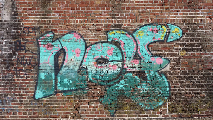 Graffiti, Stein, Wand, Grunge, Hintergrund, Straße, Urban