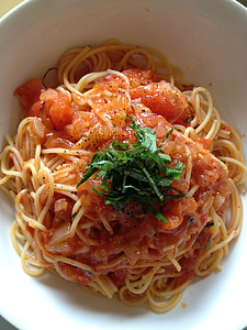 Pasta, tomaatti, punainen kastike, kasvissyöjä, Napolin lähde, Ruoka, italia