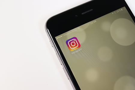 Instagram, ап, ябълка, смартфон, детайли, комуникация, мобилни