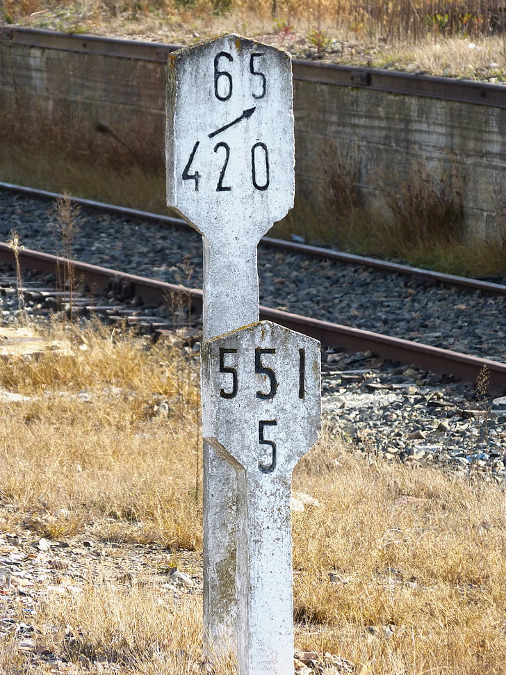 signaler, via, Railway, toget, tegn