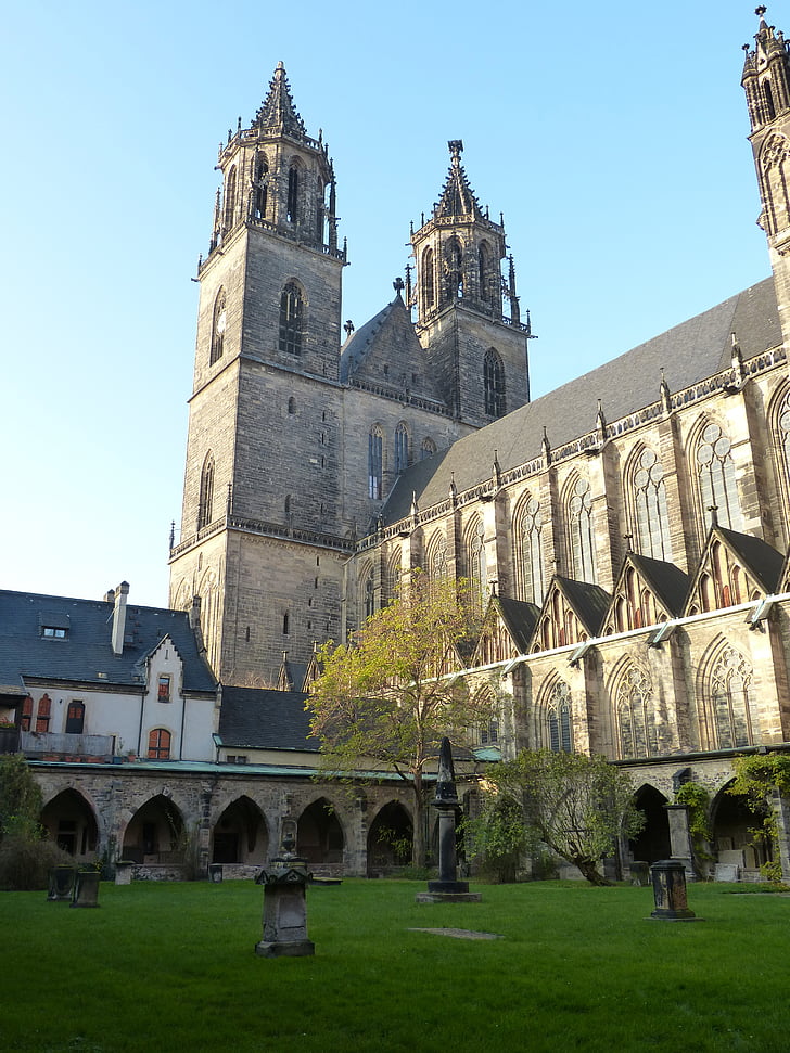 Kościół, Dom, budynek, Magdeburg, Saksonia anhalt, Gotyk, Wieża