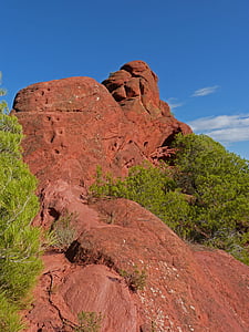 rock, red sandstone, mountain, erosion, priorat, nature, utah