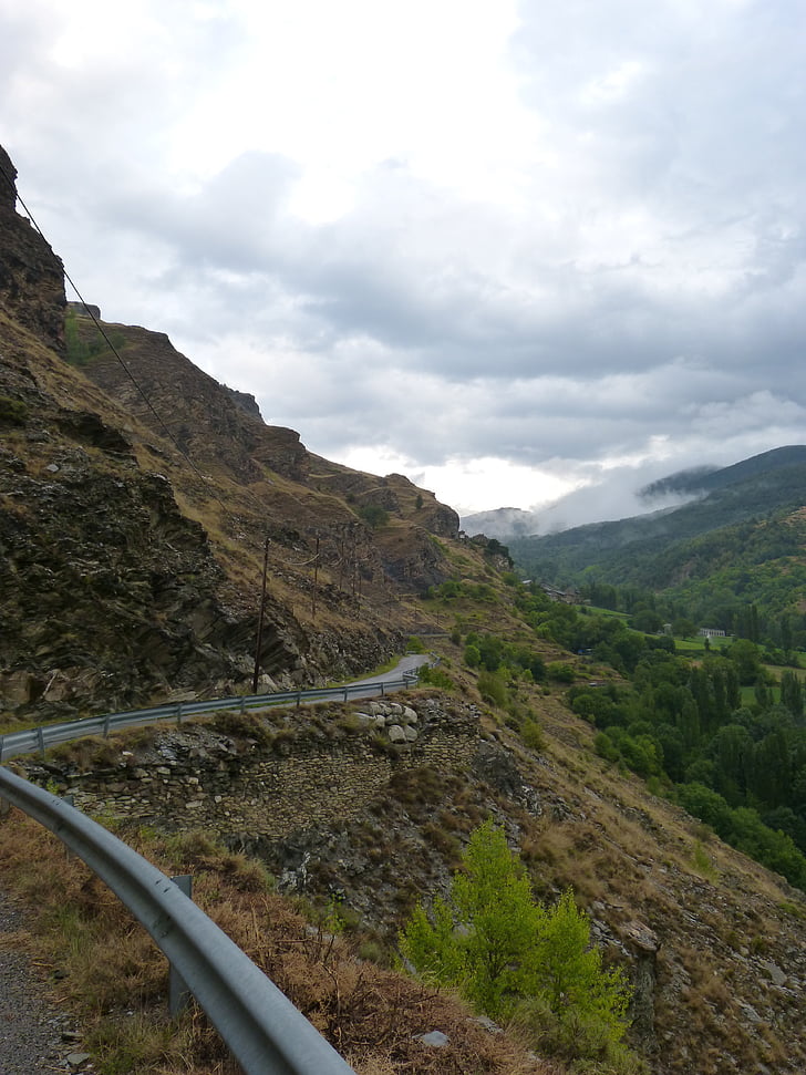 lantlig väg, pyrenee catalunya, landskap, högt berg, Storm, Pallars sobirà