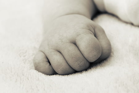 hand, baby, pasgeboren, kleine, vinger, klein kind, kind
