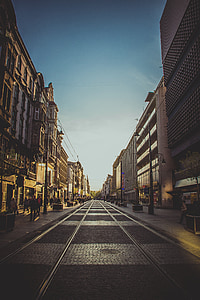 Street, City, Katowice, Schlesien, gade, Urban, bygning