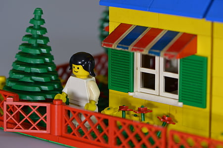 Lego, crianças, brinquedos, colorido, jogar, blocos de construção