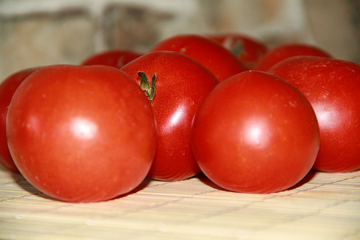červené paradajky, zelenina, jedlo, zrelé, Frisch, Záhrada, nachtschattengewächs